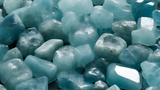 Aquamarine Crystal Benefits: Calmness, Clarity, Courage, Emotional Healing.