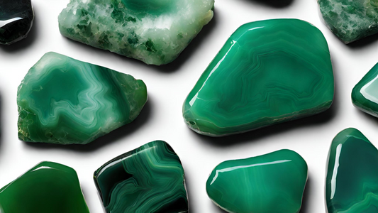 Green Agate Crystal Properties: Stability, Renewal, Grounding, Emotional Harmony.