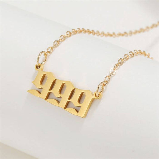 999 Stainless Steel Gold Necklace by Ancient Infusions – Elegant 999 Jewelry for Men and Women.