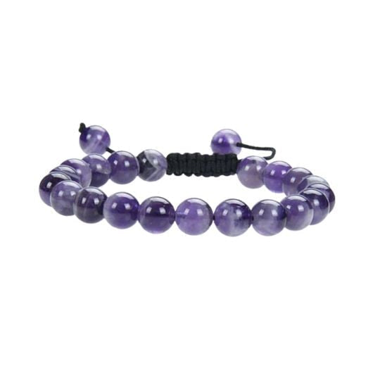 Amethyst Adjustable Crystal Bracelet