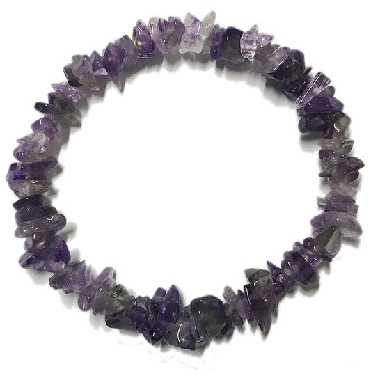 Amethyst Chip Bracelet - Healing Properties and Calming Benefits.