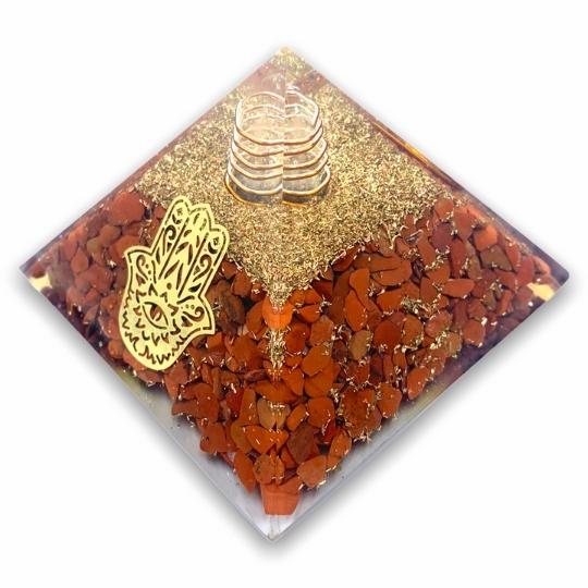 Ancient Infusions Carnelian Orgonite - Elevate your surroundings with the harmonizing power of crystal and orgonite technology.