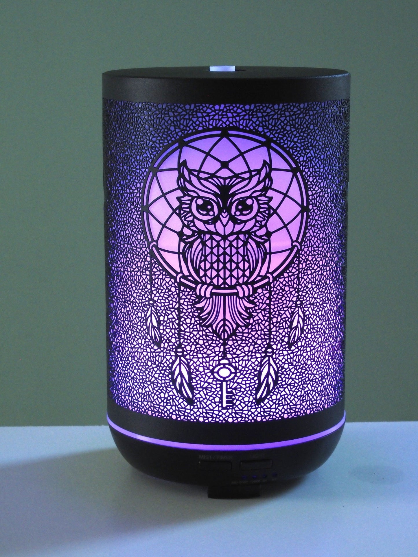 Ancient Infusions Dreamcatcher Owl Aromatherapy Diffuser - Essential Oils Mist.
