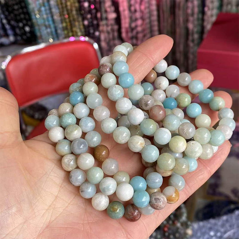 Amazonite and Aventurine Bracelets – Elegant Healing Crystal Jewelry Collection.