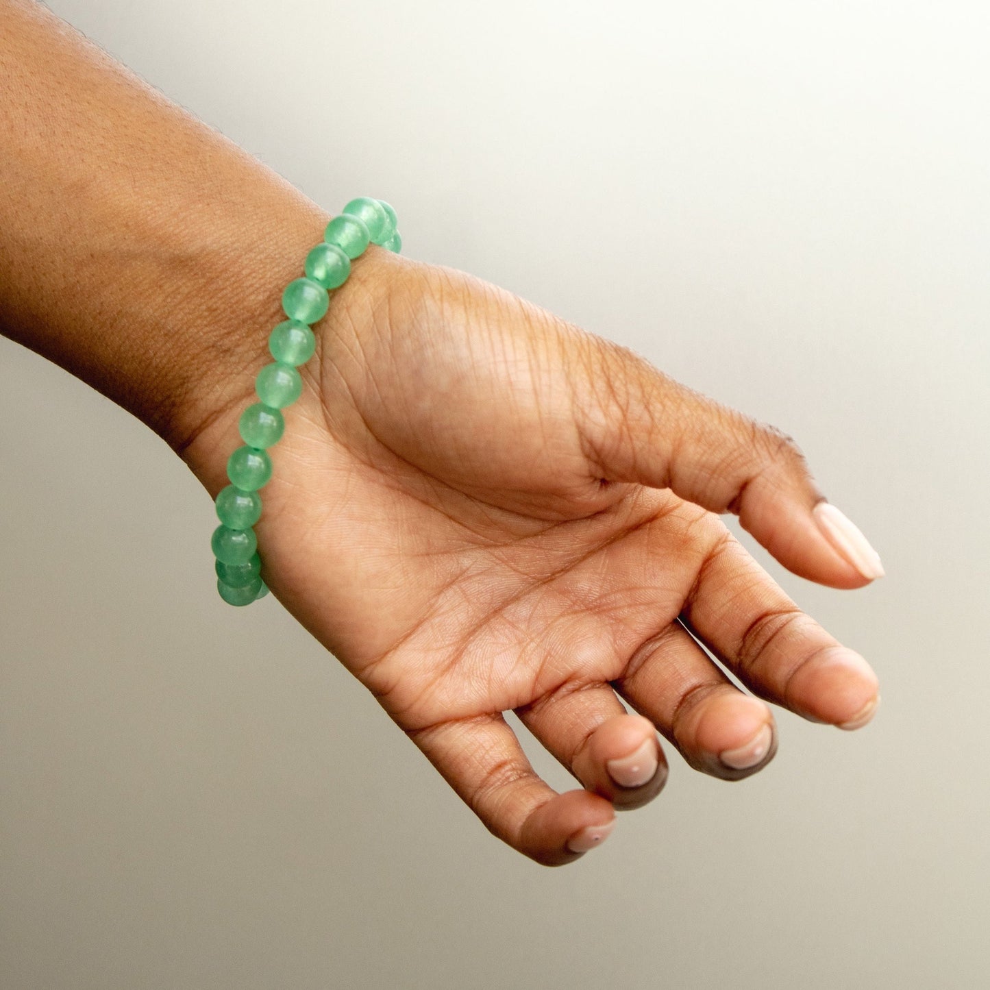 Dark Green Aventurine Bracelet – Elegant Healing Crystal Jewelry for Emotional Balance.