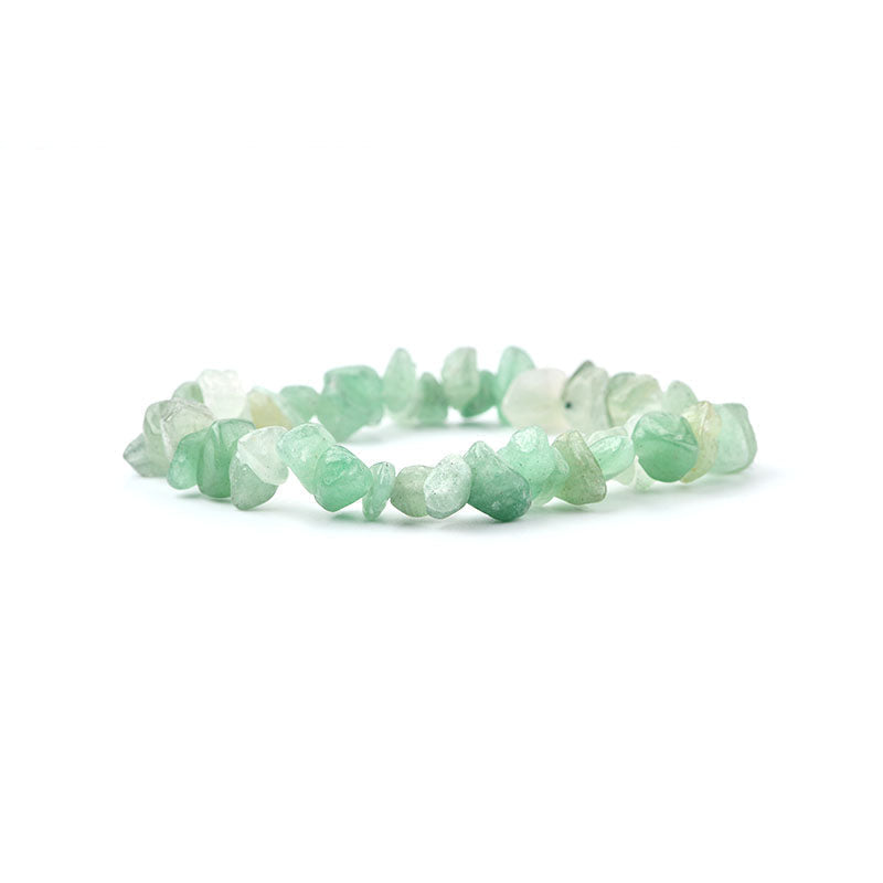 Green Aventurine Chip Bracelet - Healing Properties and Abundance Benefits.