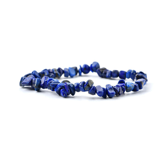 Lapis Lazuli Chip Bracelet - Healing Properties and Wisdom Benefits.