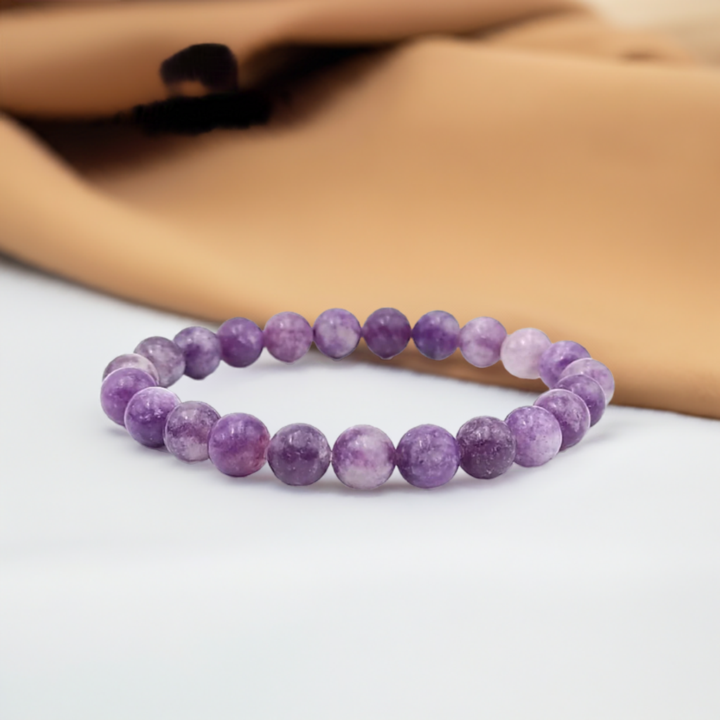 Lepidolite Bracelet Benefits and Meaning – Real Healing Crystal Jewelry for Calm and Balance.