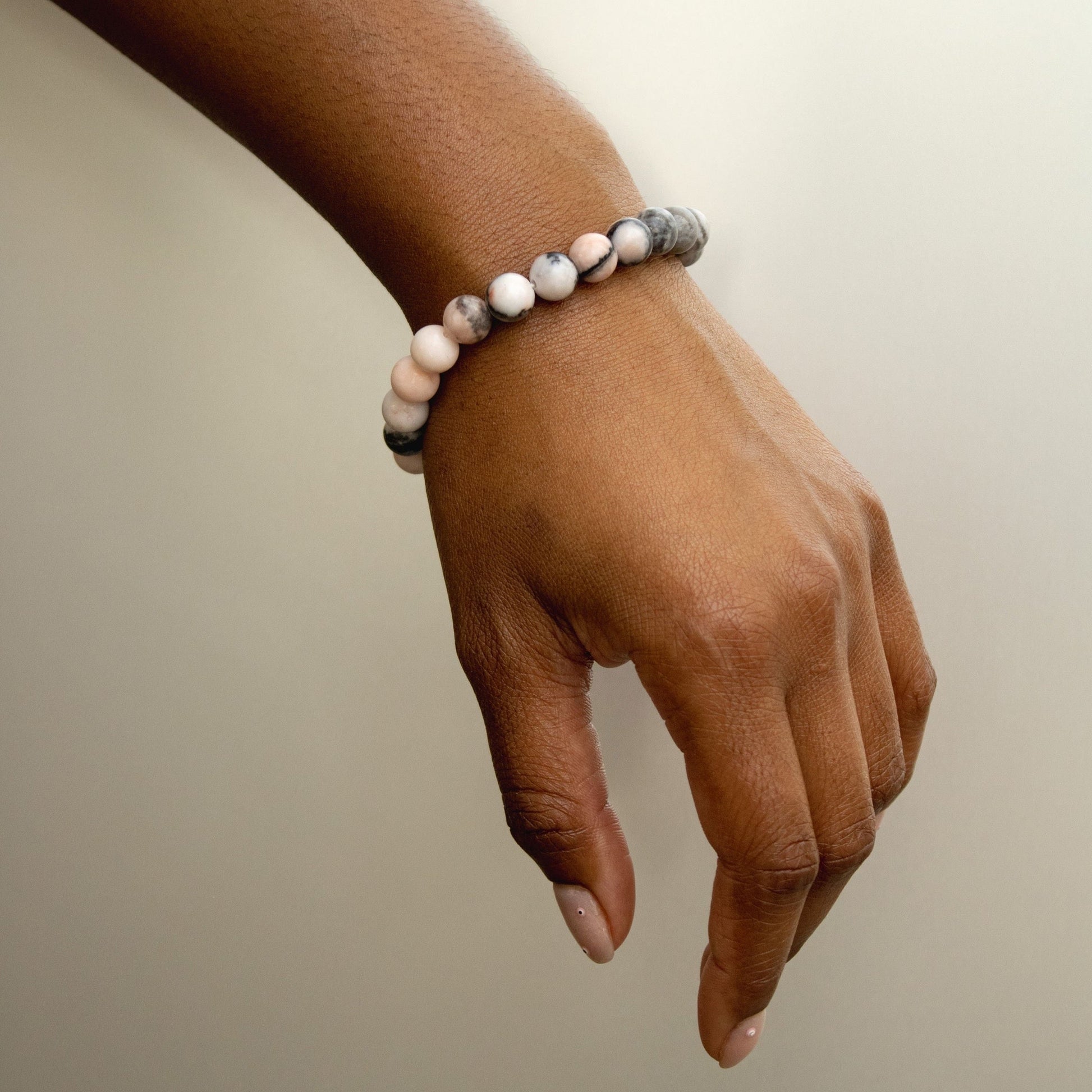 Pink Zebra Jasper Bracelet Benefits – Healing Crystal Jewelry for Emotional Balance.