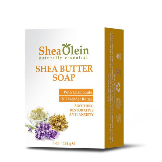 Shea Olein Shea Butter Soap - Soothing, Restorative, and Hydrating Skincare Bar with Organic Ingredients.