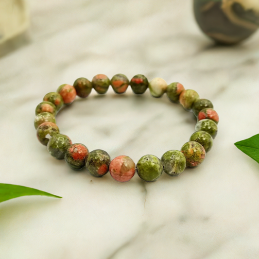 Unakite Bracelet Benefits and Meaning – Real Healing Crystal Jewelry for Balance and Harmony.