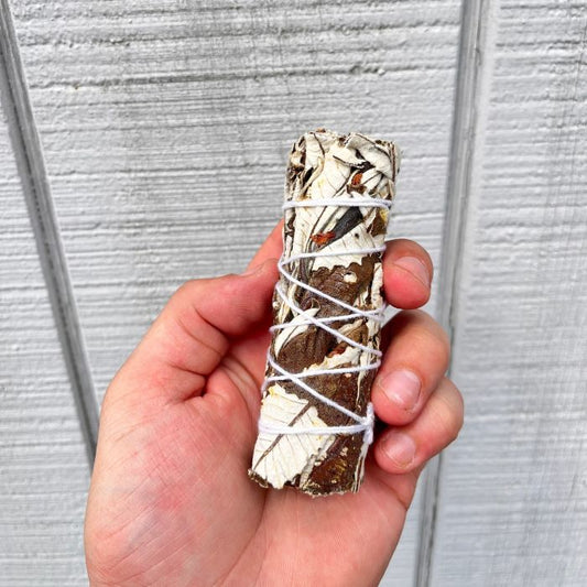 4-Inch Yerba Santa Smudge Stick - Emotional Healing and Spiritual Cleansing Benefits.